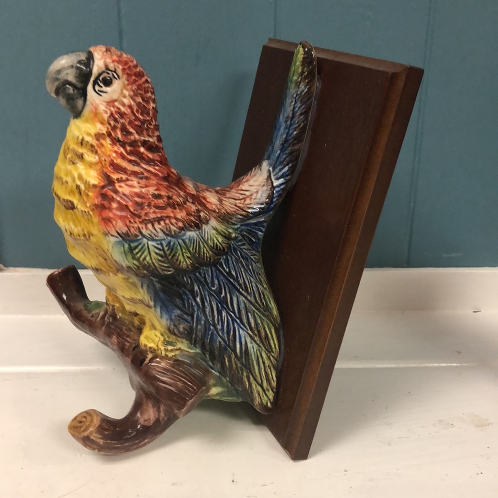 Rare A Due Adue Tosin Wall Coat Hook Italian Hand Painted Made in Italy
